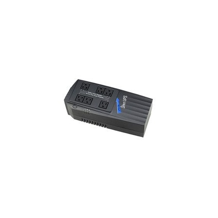 Cable Wholesale XP 600 Surge Strip UPS, Black, 600 VA (Volt Amps), Uninterrupted Power Supply 91W1-20600